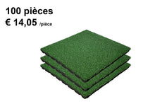 Charger l'image dans la galerie, Dalles de Multiplay - 50x50x3cm – standard granulat -  fitness - 100 piéces