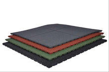 Charger l'image dans la galerie, Dalles de caoutchouc – 100x100x2,5cm – standard granulat - jardin - 100 piéces