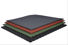Charger l'image dans la galerie, Dalles de caoutchouc – 100x100x2,5cm – standard granulat - jardin - 250 piéces