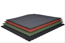 Charger l'image dans la galerie, Dalles de caoutchouc – 100x100x3cm – standard granulat - jardin - 100 piéces