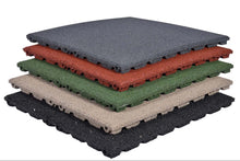 Charger l'image dans la galerie, Dalles de caoutchouc – 50x50x3cm – standard granulat - jardin - 10 piece