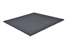 Charger l'image dans la galerie, Dalles de caoutchouc – gris - 100x100x2,5cm – standard granulat -  jardin
