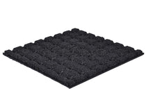 Charger l'image dans la galerie, Dalles de caoutchouc – noir - 50x50x2,5cm nouveau fond – standard granulat - jardin
