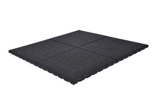 Charger l'image dans la galerie, Dalles de caoutchouc – noir - 100x100x2,5cm – standard granulat - jardin