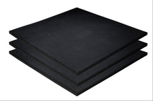 Charger l'image dans la galerie, Dalles de caoutchouc – noir - 100x100x2cm – fine granulat - fitness - 100 piéces