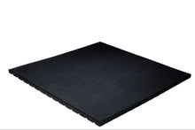 Charger l'image dans la galerie, Dalles de caoutchouc – noir - 100x100x3cm – fine granulat - fitness - 10 piéces