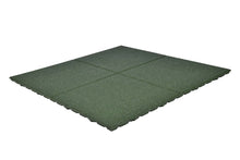 Charger l'image dans la galerie, Dalles de caoutchouc – vert - 100x100x2,5cm – standard granulat -  jardin