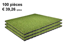 Charger l'image dans la galerie, Dalles de gazon synthétique - 100x100x2,5cm - jardin - 100 pièces