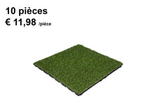 Charger l'image dans la galerie, Dalles de gazon synthétique - 50x50x2,5cm - jardin - 10 pièces