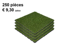 Charger l'image dans la galerie, Dalles de gazon synthétique - 50x50x2,5cm - jardin - 250 pièces