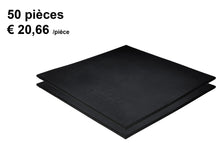 Charger l&#39;image dans la galerie, Dalles de caoutchouc – noir - 100x100x1,5cm – fine granulat -  fitness - 50 piéces
